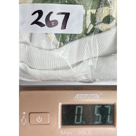 Vintage 80s Floral Bow Sweatshirt OSFA or XL Made In USA Blue Pink - Picture 6 of 6